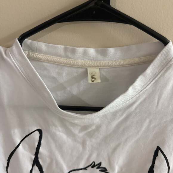 Disney Lilo & Stitch Womens White Crop Top T-Shirt with Patterned Sleeves - M - Picture 2 of 3